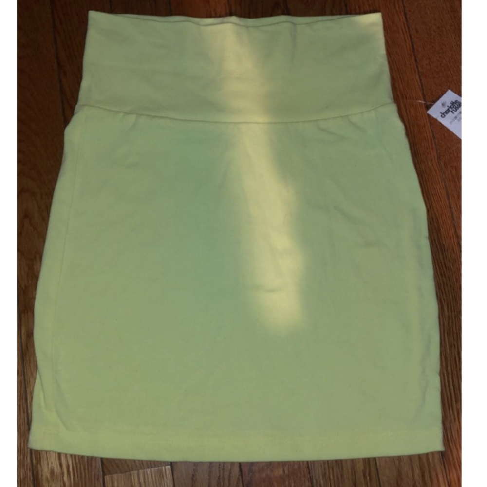 Yellow cotton skirt